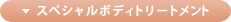 ▼スペシャルボディトリートメント
